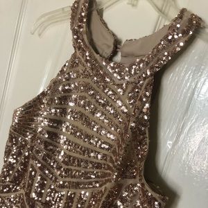 Gold Sequin Dress
